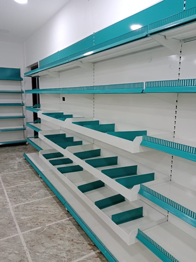 Wall Channel Rack - Supermarket rack manufacturer Madurai