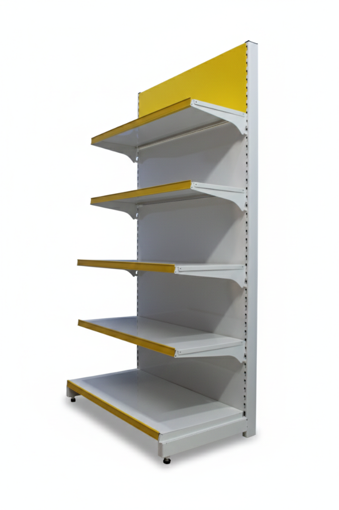 Wall Rack (Aluminium Stopper) - Supermarket rack manufacturer Madurai